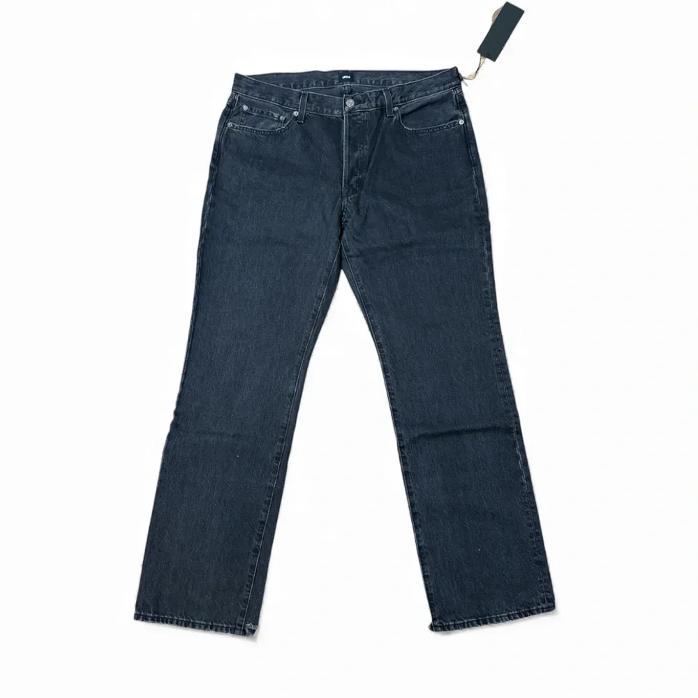 NWT Edwin straight leg Simone jeans black distressed size 31 - Picture 2 of 8